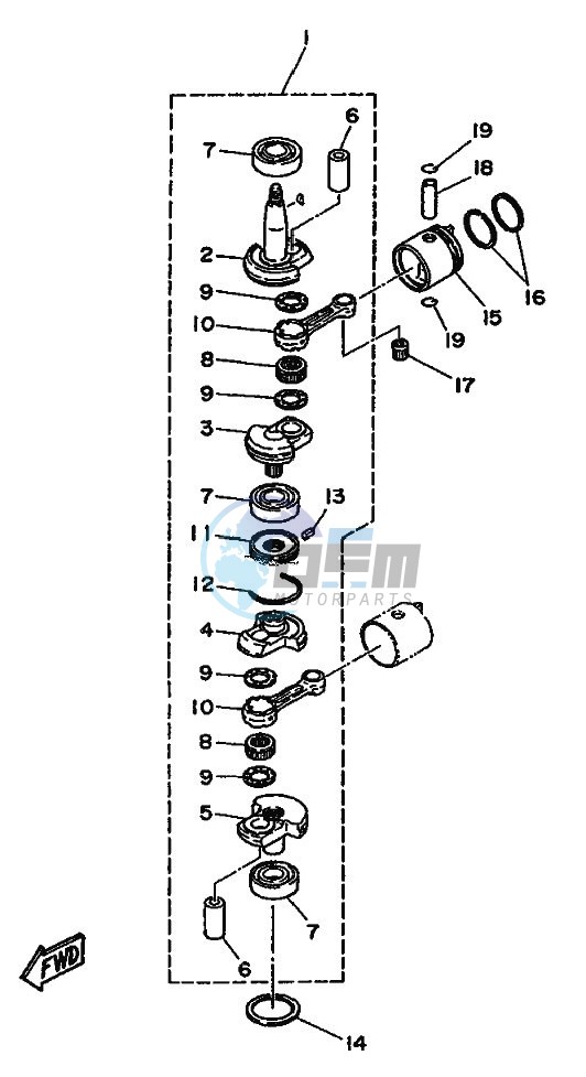 CRANKSHAFT--PISTON