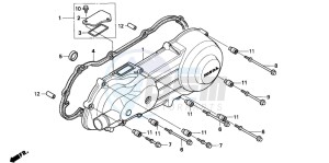 NH90 drawing LEFT SIDE COVER (NH90P/R)