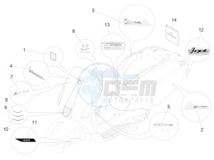 Sprint Sport 150 4T 3V iGet ABS (EMEA) drawing Plates - Emblems