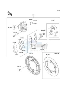 KX 250 R (R6F-R7F) R6F drawing FRONT BRAKE