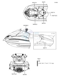 JET SKI ULTRA 310X JT1500LEF EU drawing Labels(EU)