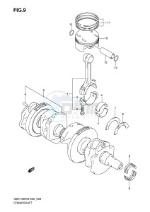 GSX1400 (E2) drawing CRANKSHAFT