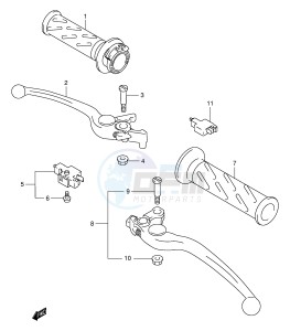 TL1000R (E2) drawing HANDLE LEVER