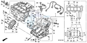 CBF1000A9 EK drawing CRANKCASE