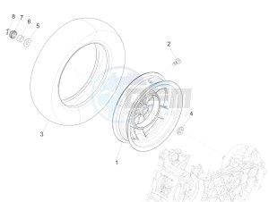 150 4T 3V ie Primavera (EMEA, LATAM) EQR) drawing Rear wheel