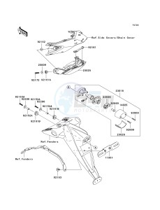 ZR 750 L [Z750 EU] (L7F-L8F) L8F drawing TAILLIGHT-- S- -