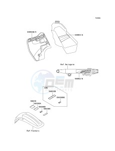 KX 500 E [KX500] (E10-E14) [KX500] drawing LABELS-- KX500-E13- -