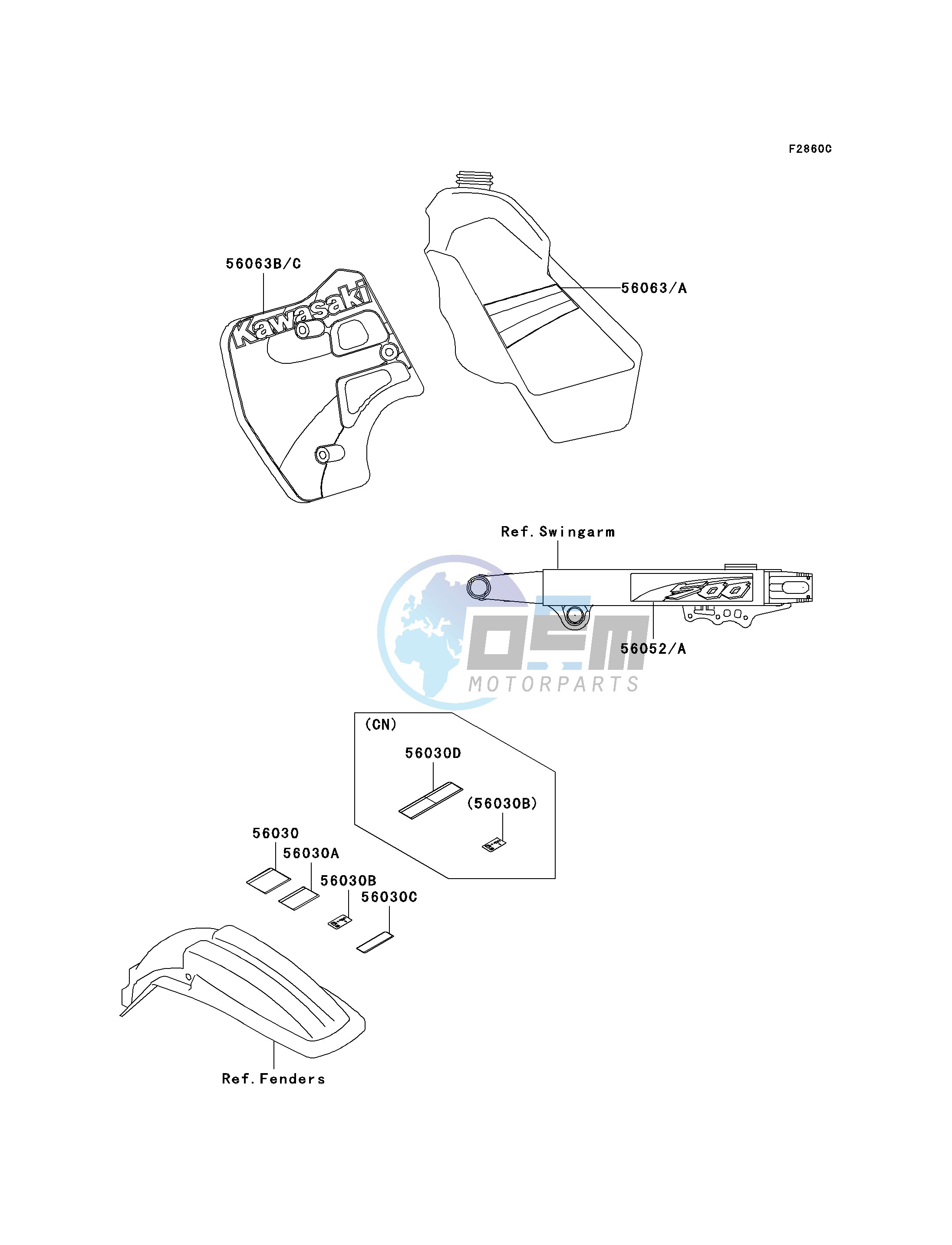 LABELS-- KX500-E13- -