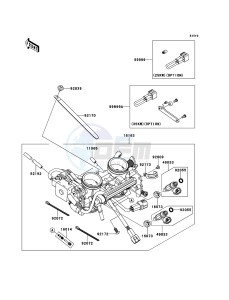 VERSYS KLE650CCF XX (EU ME A(FRICA) drawing Throttle