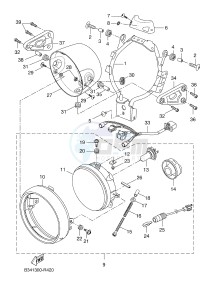 MTM690 XSR700 (B347 B347 B347 B347) drawing HEADLIGHT