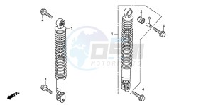 SH300AR drawing REAR CUSHION