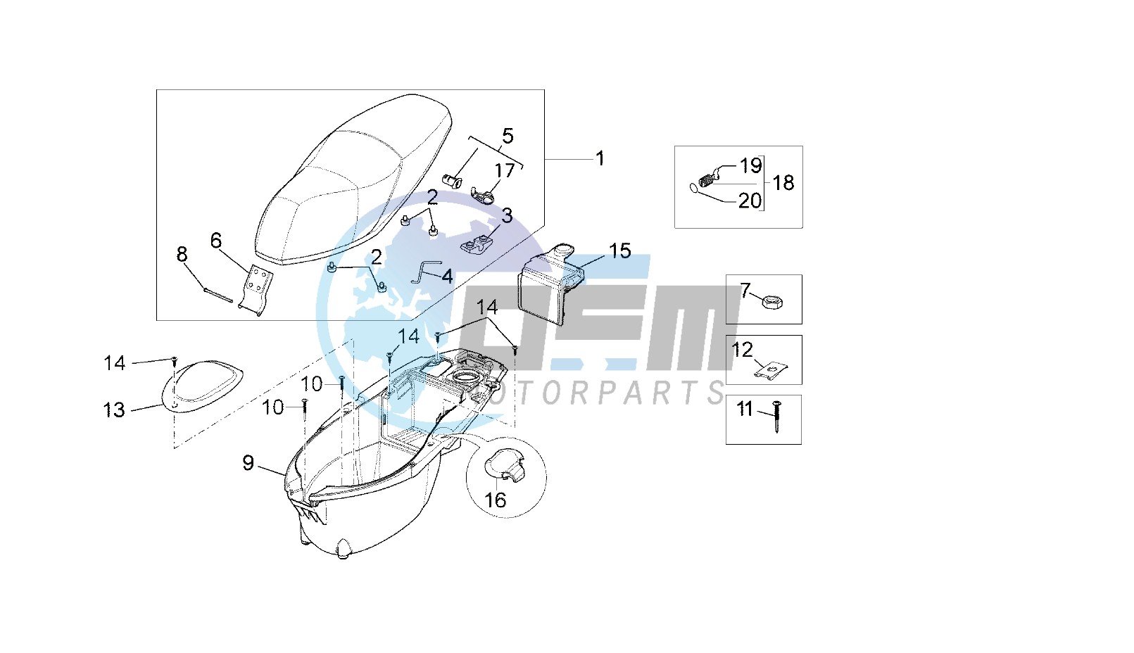 SEAT - CASE HELMET