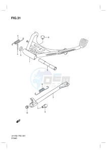 UH125 BURGMAN EU drawing STAND