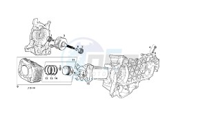 BOULEVARD - 125 CC 150 EU3 drawing CRANKSHAFT - CYLINDER