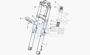 Nevada Classic 750 IE IE drawing Front fork I