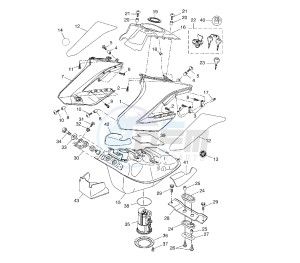 WR X 125 drawing FUEL TANK