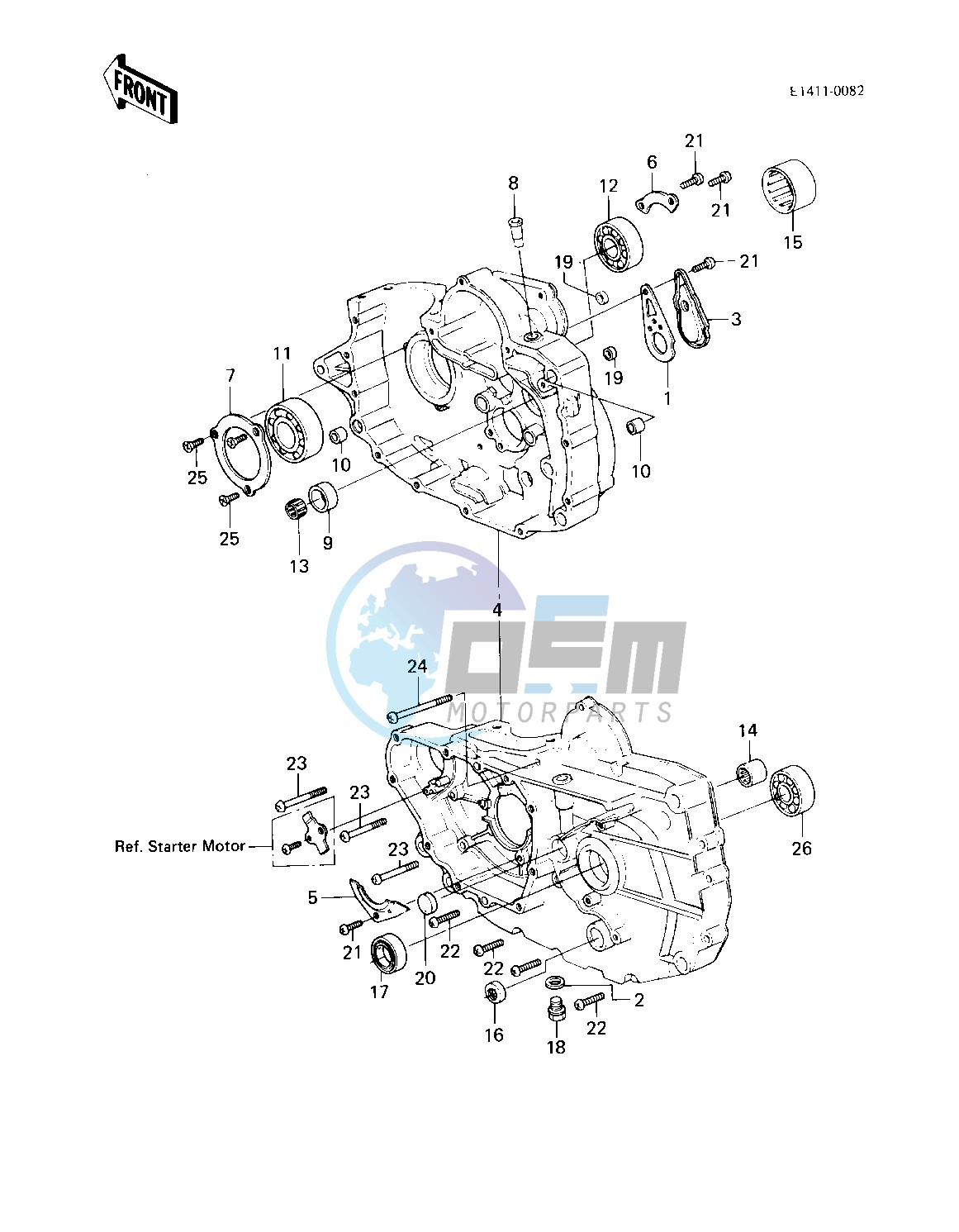 CRANKCASE -- 83 A2- -