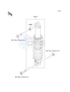 KL 250 G [SUPER SHERPA] (G9F) G9F drawing SHOCK ABSORBER-- S- -