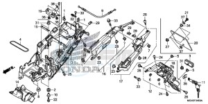 VFR1200XD CrossTourer - VFR1200X Dual Clutch 2ED - (2ED) drawing REAR FENDER