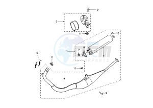 XR6 E - 50 cc drawing EXHAUST