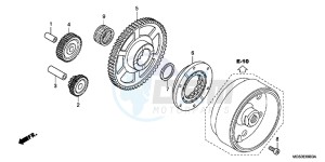 NC700XAC drawing STARTING CLUTCH