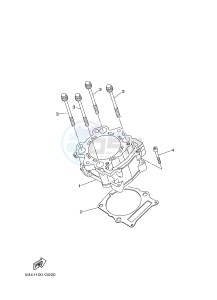 YXC700E YXC700PF VIKING VI (2US3) drawing CYLINDER