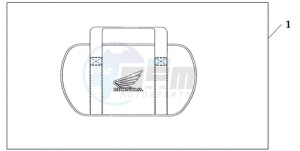 GL18009 Korea - (KO / AB) drawing SADDLEBAG COOLER