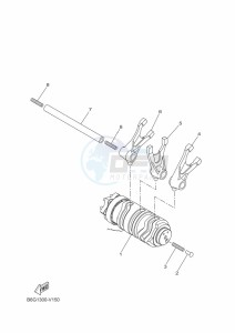 MT-125 MTN125-A (B6G1) drawing SHIFT CAM & FORK