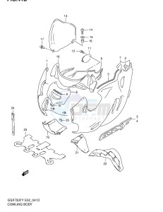 GSX750F (E2) drawing COWLING BODY (MODEL K2)