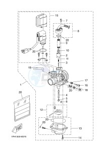 NS50 NITRO (1PH2 1PH2) drawing CARBURETOR