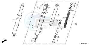 SH125B drawing FRONT FORK