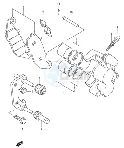 GSX750 (E4) drawing FRONT CALIPER