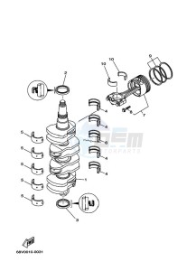 F115AETL drawing CRANKSHAFT--PISTON