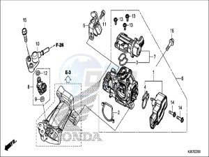 WW125EX2H WW125 E drawing THROTTLE BODY/FUEL INJECTOR