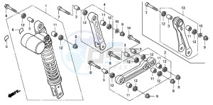 TRX400EX SPORTRAX 400EX drawing REAR CUSHION