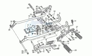 SP III 1000 drawing Footrests-stands