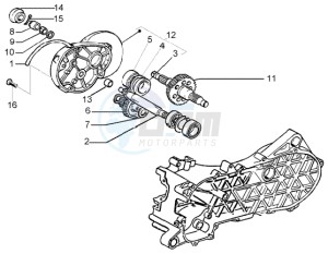 Liberty 50 4t RST drawing Rear wheel shaft