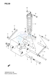 GSR600 (E2) drawing REAR CUSHION LEVER