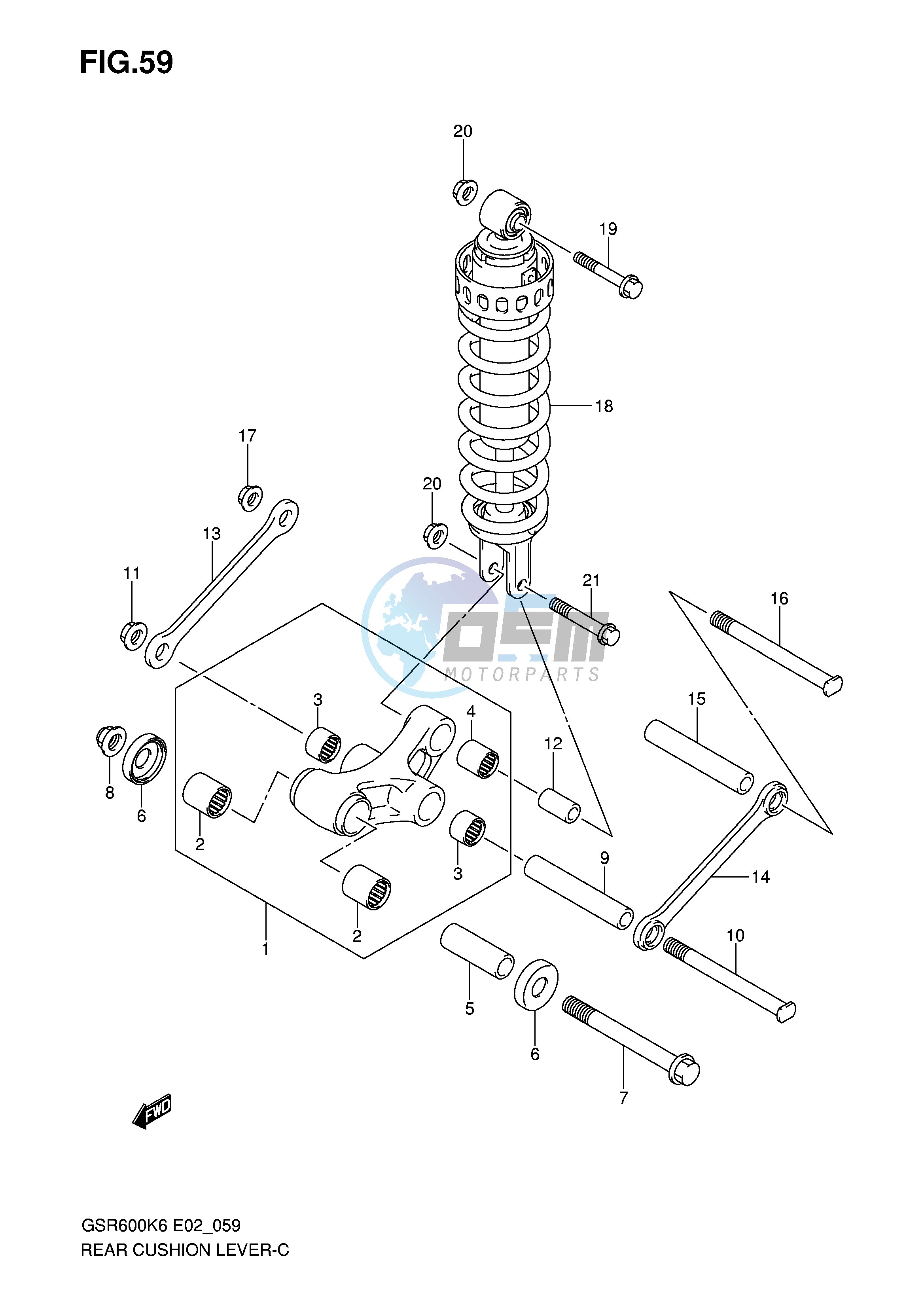 REAR CUSHION LEVER