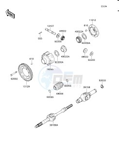 KAF 540 E [MULE 2030] (E1) [MULE 2030] drawing DRIVE SHAFT