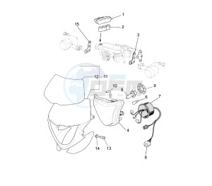 WR F 450 drawing HEADLIGHT ASSY EURO KIT