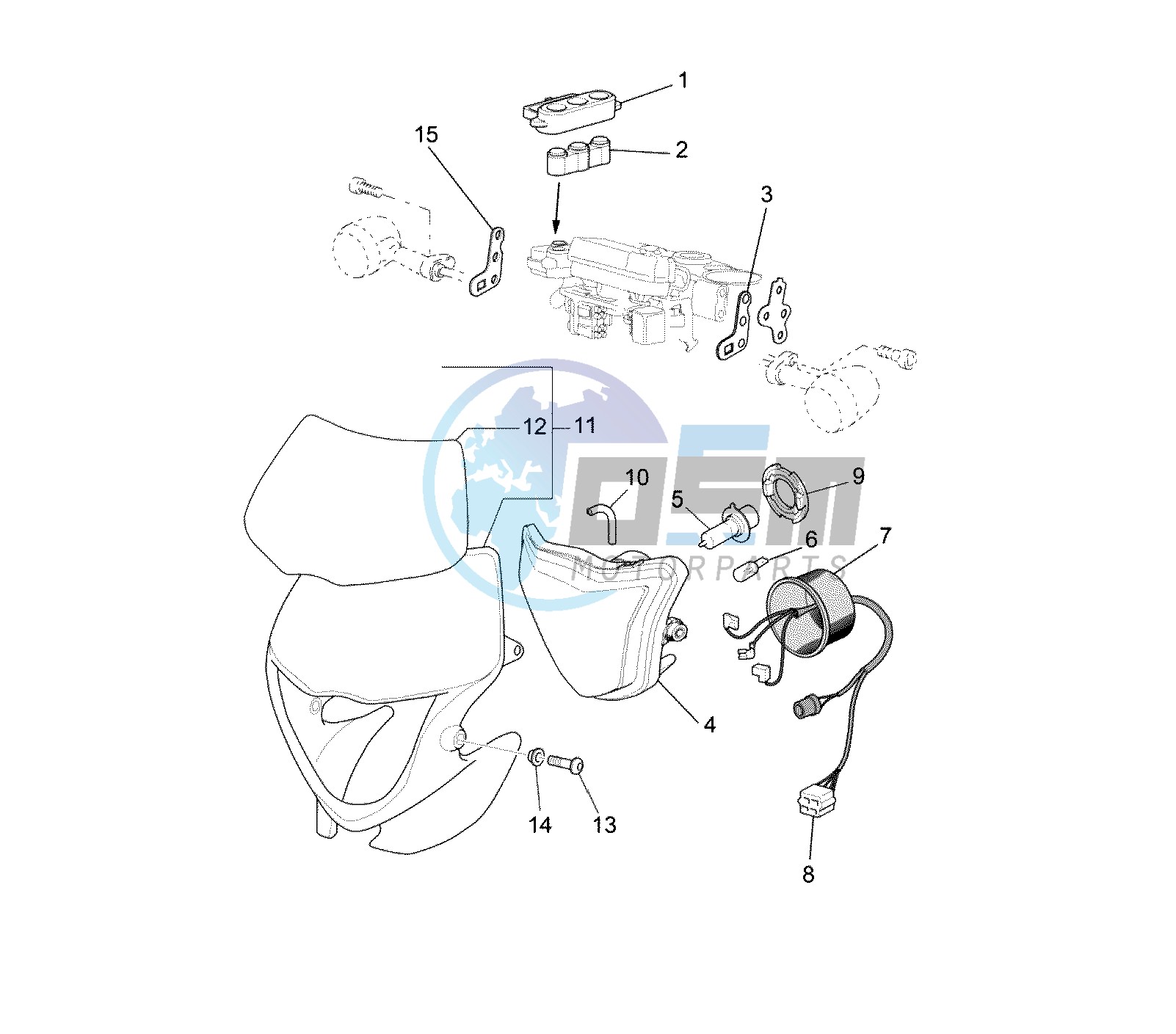 HEADLIGHT ASSY EURO KIT