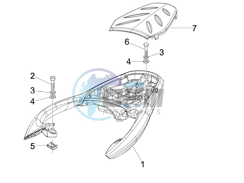 Rear luggage rack