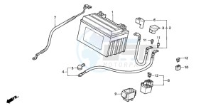 CBR600F drawing BATTERY (1)