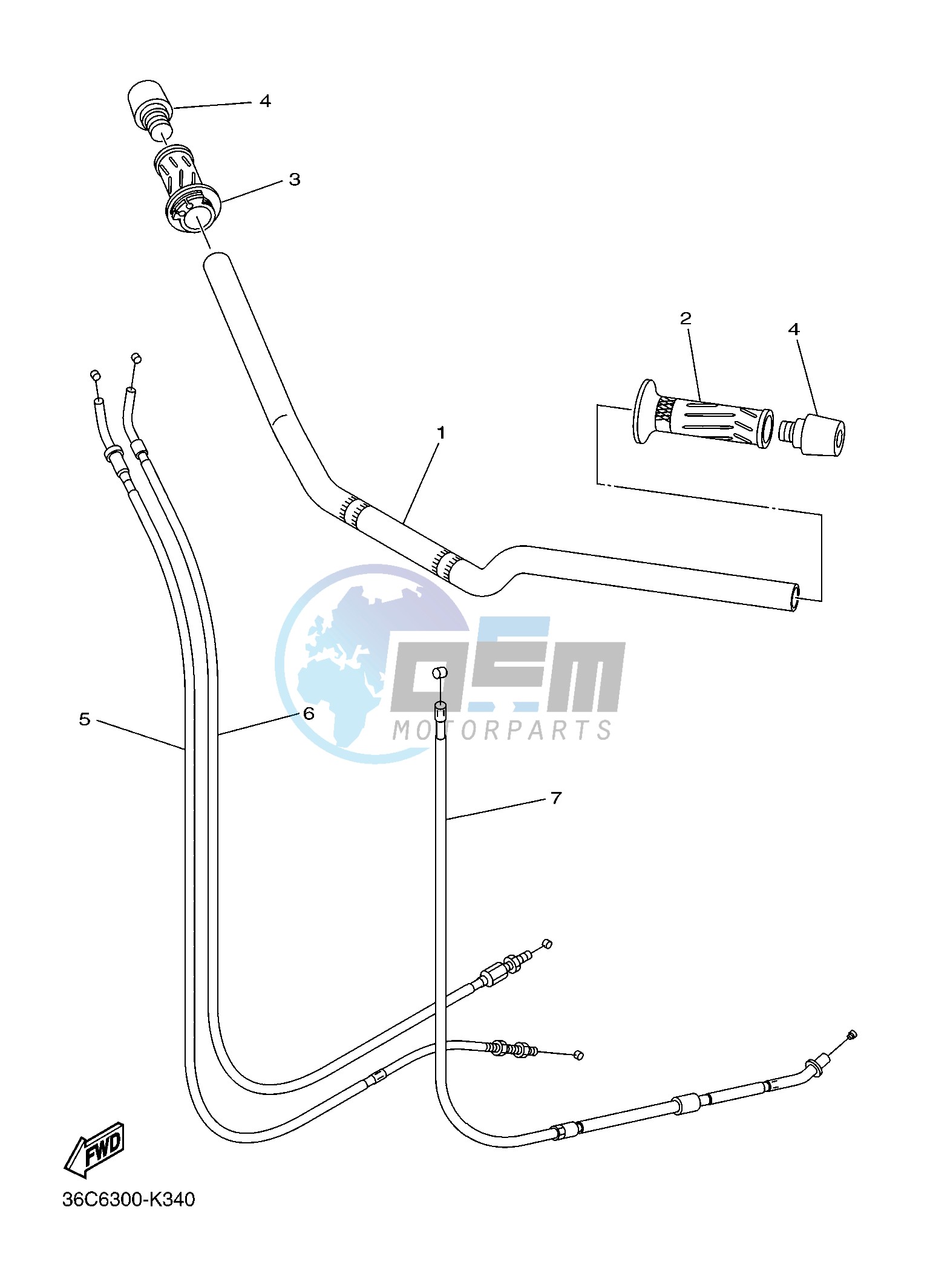 STEERING HANDLE & CABLE