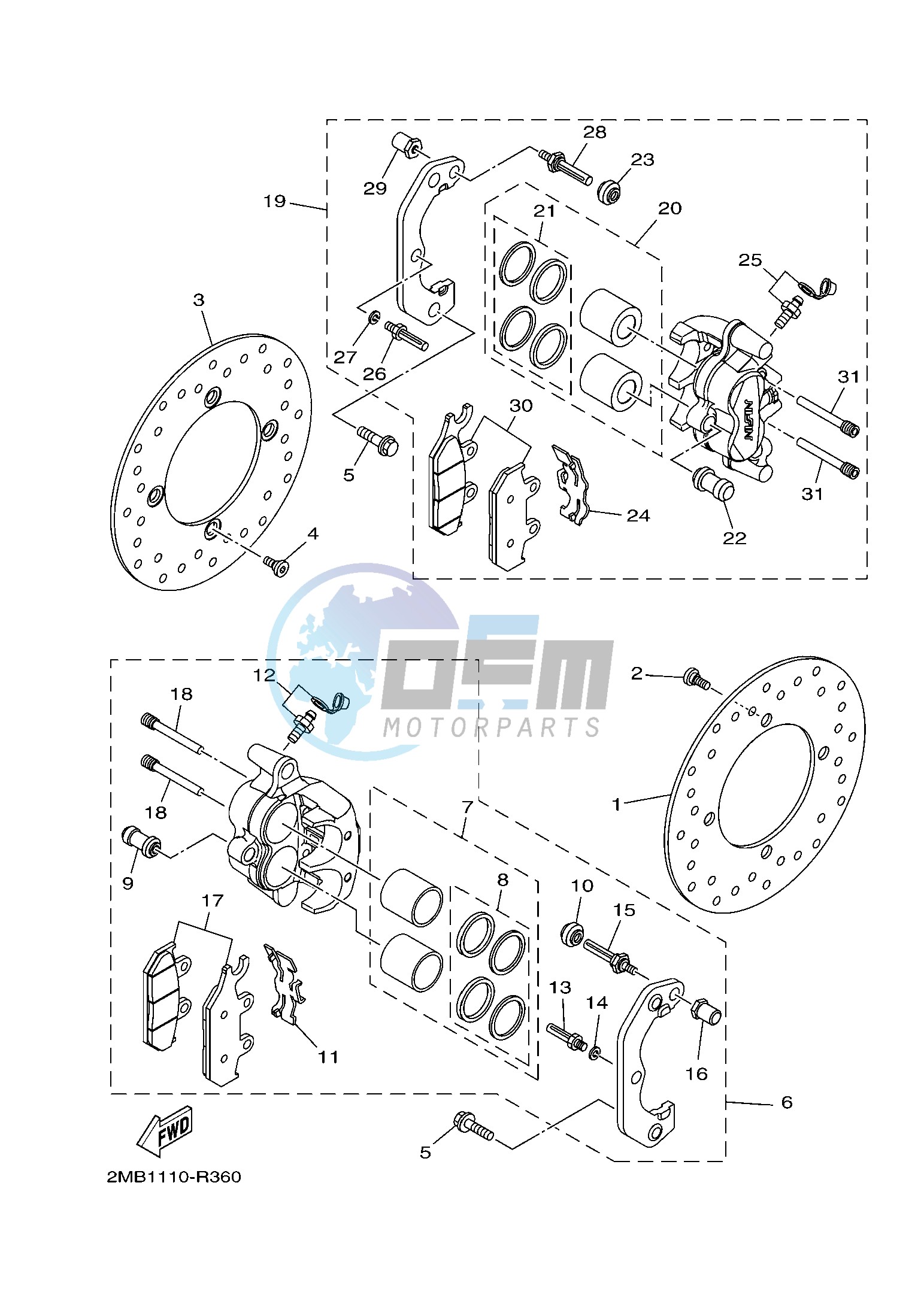 FRONT BRAKE CALIPER