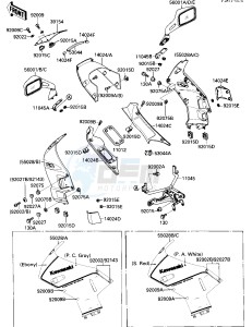 ZX 750 F [NINJA 750R] (F1-F3) [NINJA 750R] drawing COWLING