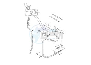 NXC CYGNUS X 125 drawing STEERING HANDLE