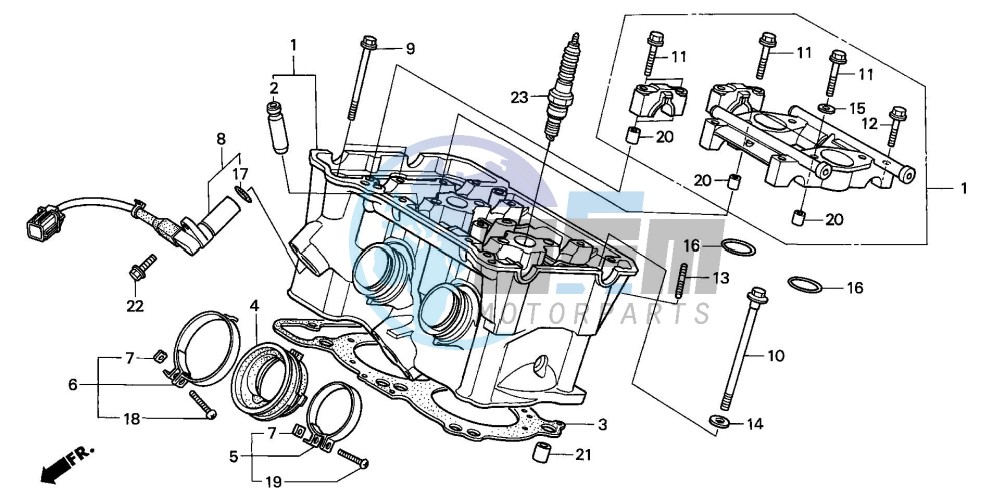 CYLINDER HEAD (REAR)