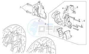 Norge 1200 IE 8V EU and 2016 USA-CN drawing Front brake caliper